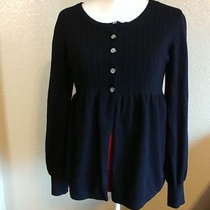Dark Navy Ribbed Sweater
